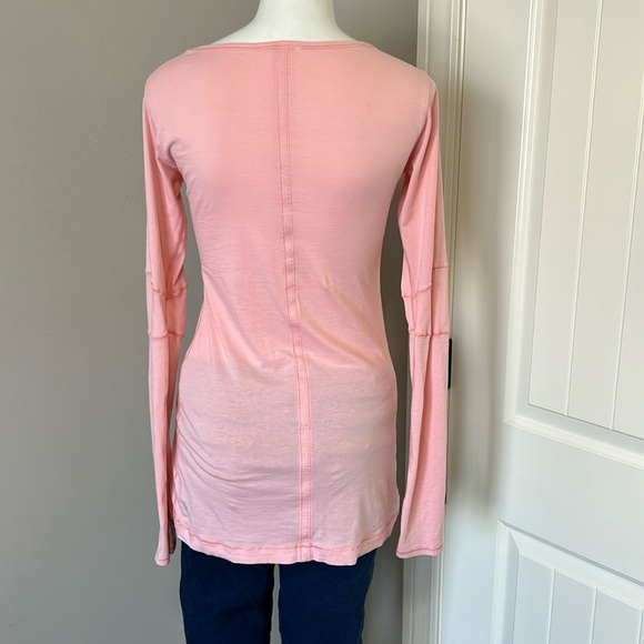 LULULEMON Swiftly Tech Long Sleeve Shirt Top Coral Sz 6 - Picture 4 of 10